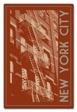 New York Stair Vintage Sign Metal Sign