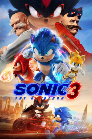 Sonic the Hedgehog 3 Style C Movie Poster 11 x 17 inch