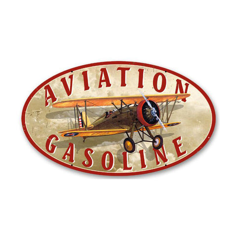 Aviation Gasoline Vintage Sign Metal Sign