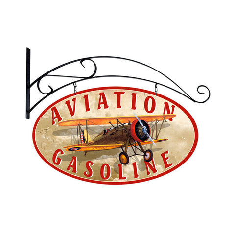 Aviation-Gasoline-Vintage-Sign-Metal-Sign