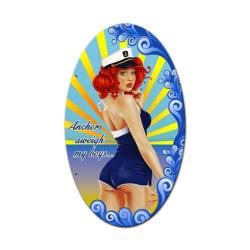 Anchors Aweigh Vintage Sign Metal Sign