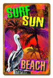 PH015 - Surf Sun Beach Metal Sign