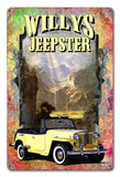 PH020   Willys Jeepster Metal Sign