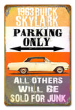 PH023   1963 Buick Skylark Parking Metal Sign