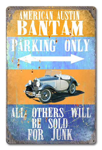 PH026   American Austin Bantam Parking Metal Sign