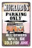 PH027 - Microbus Parking Metal Sign