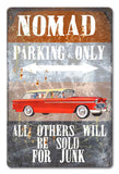 PH029   Nomad Parking Metal Sign