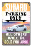 PH037 - Subaru Parking Metal Sign