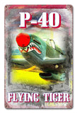 PH045 - P-40 Flying Tiger Metal Sign