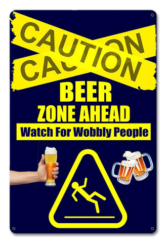 PH046 - Beer Zone Metal Sign