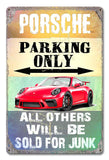 PH052 - Porsche Parking Metal Sign