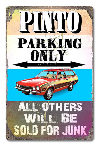 PH054 - Pinto Parking 2 Metal Sign