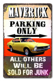 PH057   Maverick Parking 2 Metal Sign