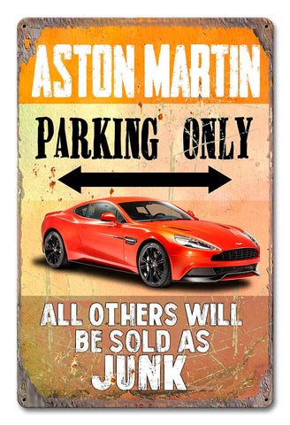 PH060 - Aston Martin Parking Metal Sign