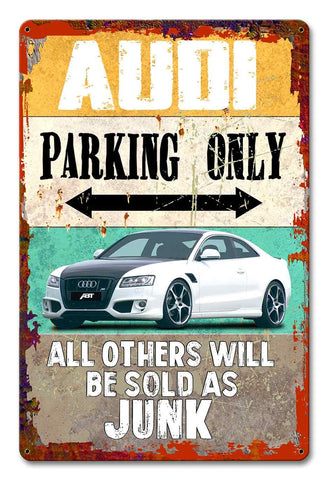 PH063 - Audi Parking Metal Sign