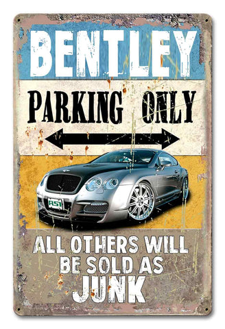 PH065 - Bentley Parking Metal Sign