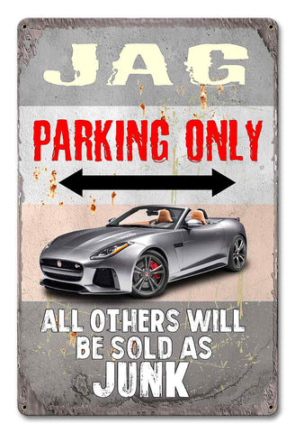PH066 - Jag Parking Metal Sign