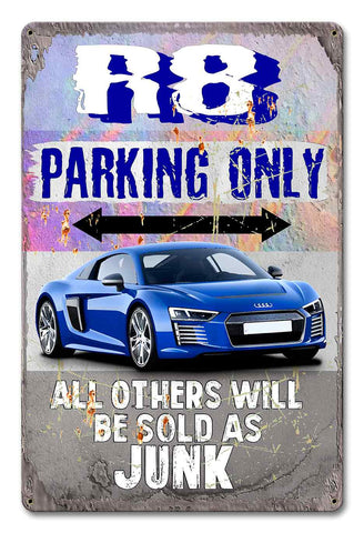 PH068 - R8 Parking Metal Sign