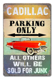 PH073 - Cadillac Parking Metal Sign