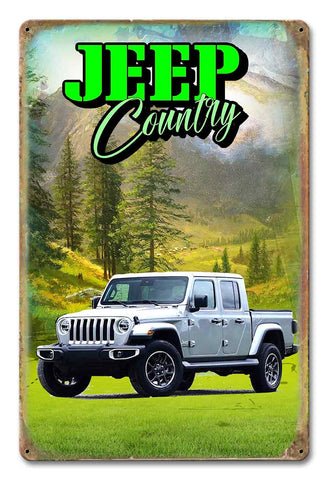 PH075 - Jeep Country Metal Sign