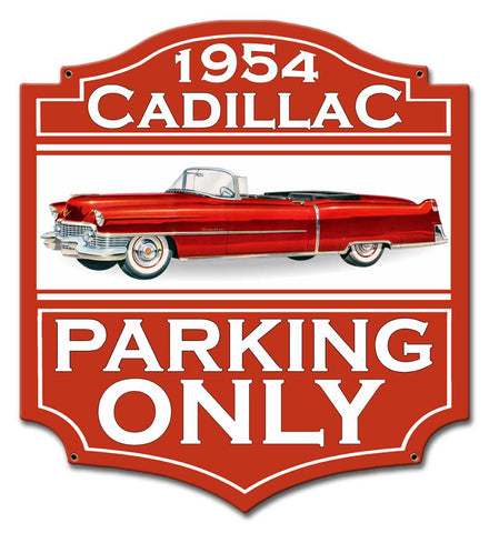 PH079 - 1954 Cadillac Parking Metal Sign