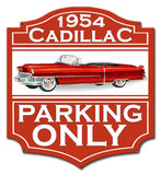 PH079   1954 Cadillac Parking Metal Sign