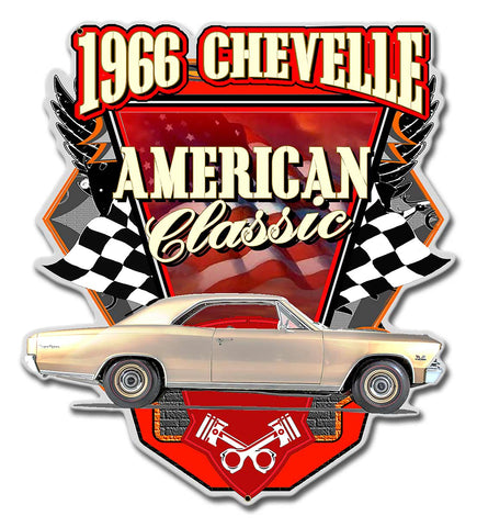 PH085 - 66 Chevelle American Classic Metal Sign