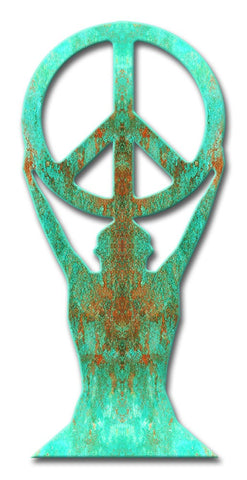 PH090 - PEACE TOPPER Metal Sign