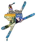 PH093 - LAKE TAHOE SKI COLLAGE Metal Sign