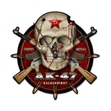 Ak47-Clock-Metal-Sign