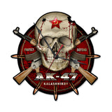 Ak47 Clock Metal Sign