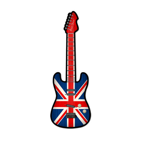 British Guitar Vintage Sign Metal Sign