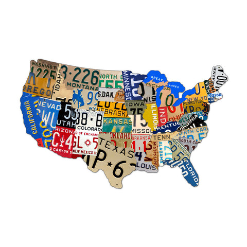 License Plate Usa Vintage Sign Metal Sign
