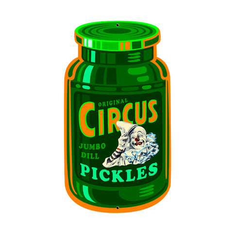 Circus Pickles Vintage Sign Metal Sign