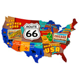 Route 66 Usa Vintage Sign Metal Sign