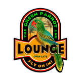 Green Parrot Vintage Sign Metal Sign