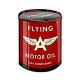 Flying A Oil Can Vintage Sign Metal Sign