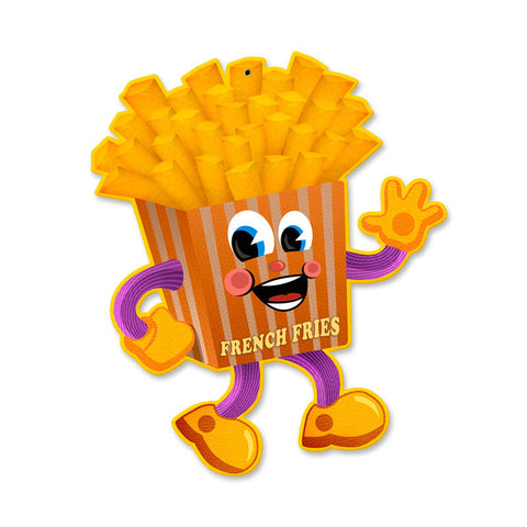 French Fry Vintage Sign Metal Sign