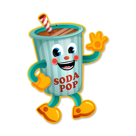 Soda Pop Vintage Sign Metal Sign