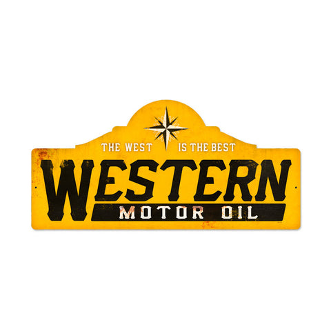 Western Motor Oil Vintage Sign Metal Sign