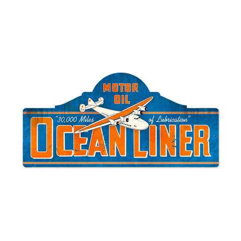 Ocean Liner Station Vintage Sign Metal Sign