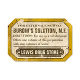 Lewis Drug Metal Sign
