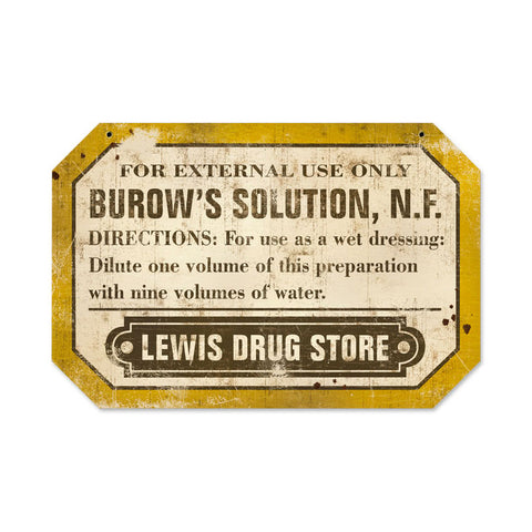 Lewis Drug Metal Sign