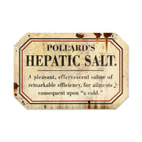 Hepathic Salt Metal Sign