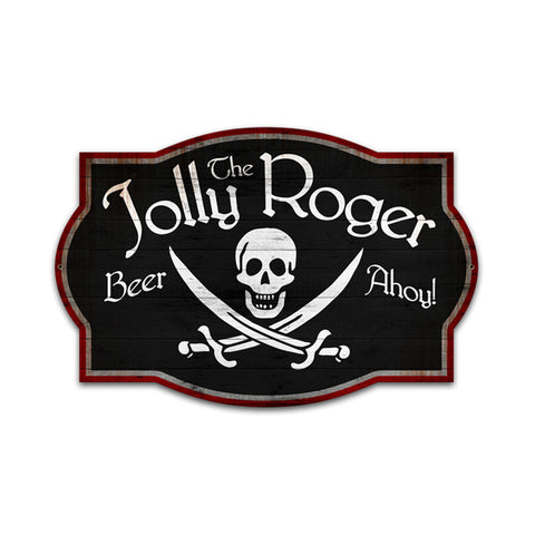 Jolly Roger Vintage Sign Metal Sign