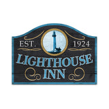 Lighthouse Inn Vintage Sign Metal Sign