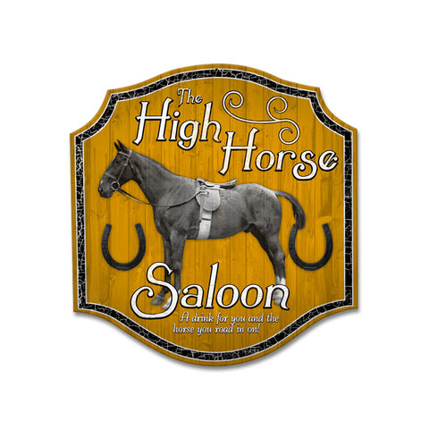 High Horse Tavern Vintage Sign Metal Sign