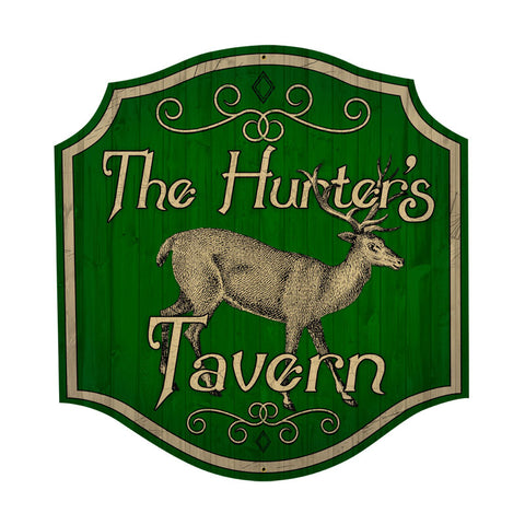 Hunters Tavern Vintage Sign Metal Sign
