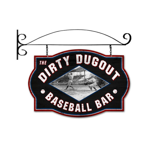 Dirty Dugout Double Sided Custom Metal Shape With Wall Mount  Vintage Sign Metal Sign