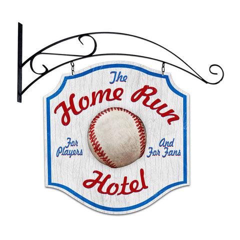 Home Run Hotel Vintage Sign Metal Sign